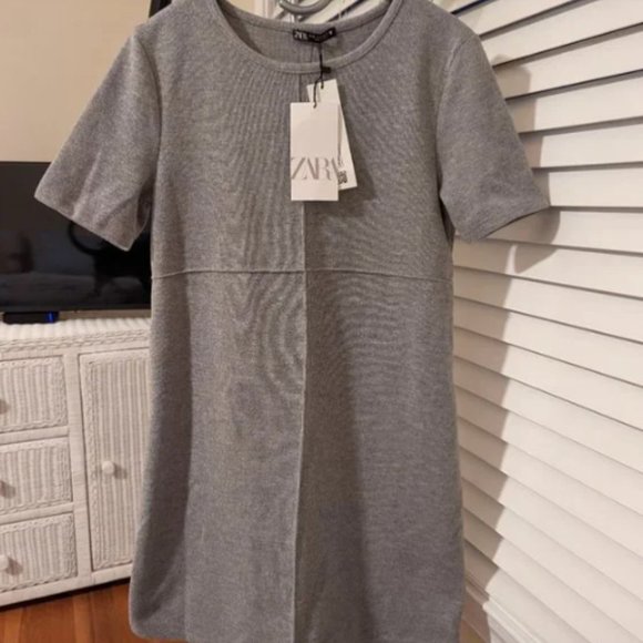 Zara Grey Marl Dress - S - Picture 2 of 3